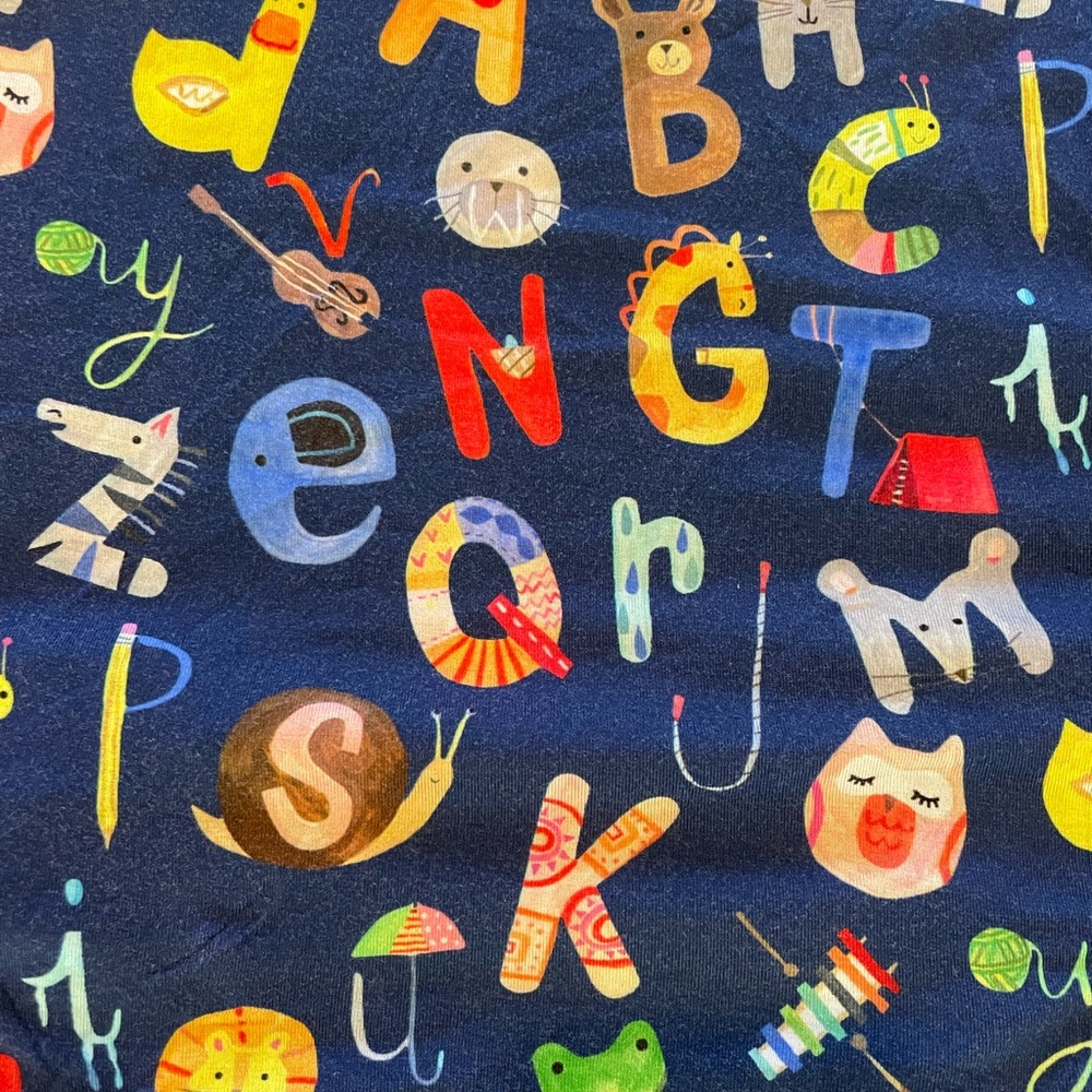 Alphabet Friends Little Sleepies Crib Sheet